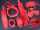 Bondage set - polstrovaný kožešinkou