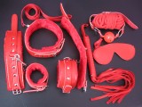 Bondage set - polstrovaný kožešinkou