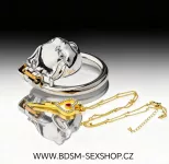 Šperk klíč ve tvaru srdce k pásu cudnosti šperk srdce