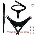 Uzamykatelný postroj vhodný pro klasické pásy cudnosti Uzamykatelný postroj k pásu cudnosti II