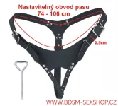 Uzamykatelný postroj vhodný pro klasické pásy cudnosti Uzamykatelný postroj vhodný pro klasické pásy cudnosti