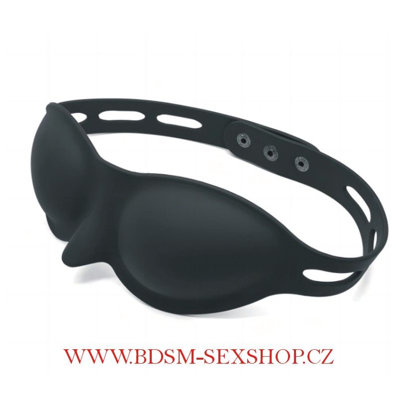 BDSM tvarovaná silikonová maska na oči